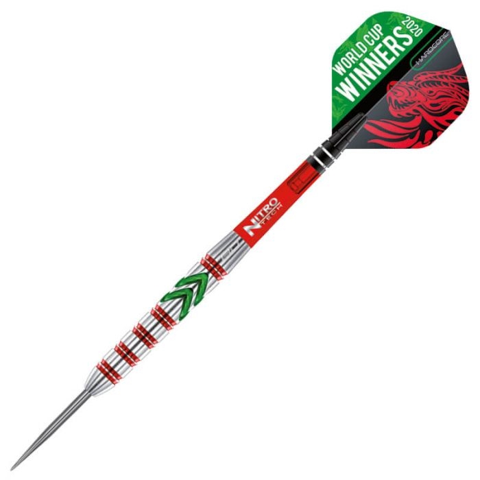 kas As bedelaar Red Dragon Gerwyn Price World Cup Winning SE- 90% - 23 gram - Red Dragon  dartpijlen - deDartshop.nl