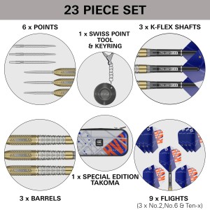 Raymond Van Barneveld Chrono 95% Tungsten SP Steel Tip Darts by Target 190295