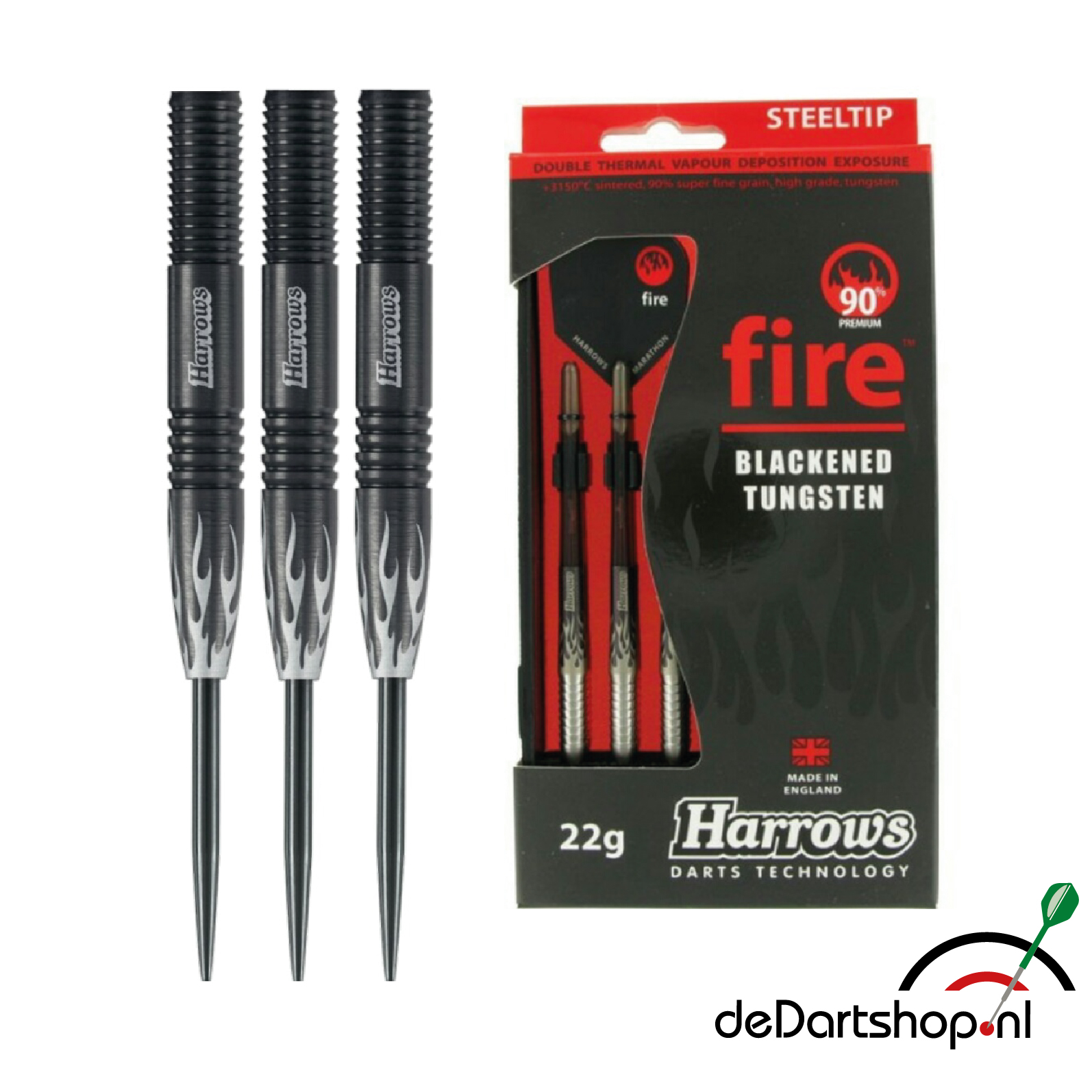 Fire Style B 90% Tungsten - Dartpijlen